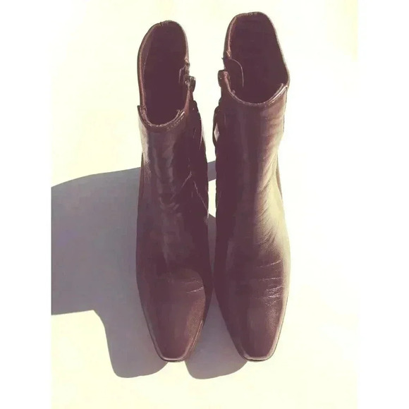 Trotter Brown Upper Leather Boots Sz7.5 SS - Picture 2 of 8